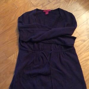 100% cashmere cinched sweater